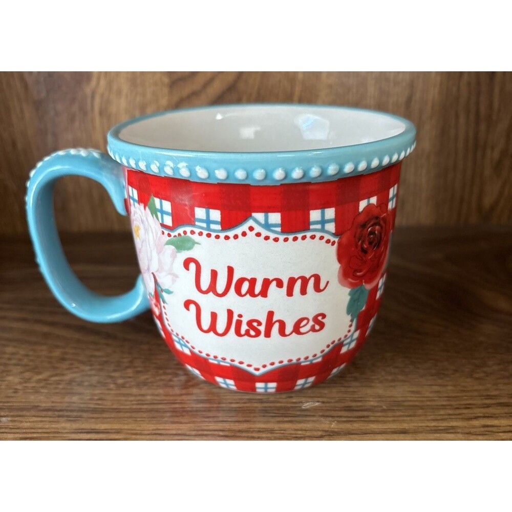Pioneer Woman Warm Wishes Holiday Christmas Winter Coffee Tea Mug 2002 NWT